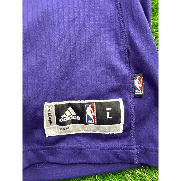 Adidas NBA Swingman NOLA 1 Jersey Men’s L Purple New Orleans Pelicans Mardi Gras - Picture 3 of 9